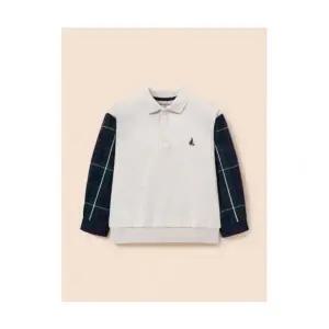 빈폴 키즈 헤릿체크 포인트 칼라넥 티셔츠 베이지 BI6141U08A 307940