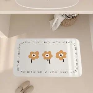 침대 카페 물흡수 발매트 라이트브라운 주방 면규조토/거실/싱크대/예쁜/빨아쓰는/도톰한/소프트/입구/욕실