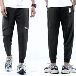 쿨링 조거팬츠 여름바지 허리밴딩배기팬츠 wQZ4+1YxW