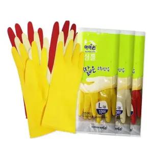 마미손 짧은 단미니 고무장갑 대(L) 10켤레