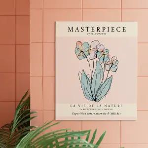 미드 센츄리 포스터 인테리어 캔버스액자 미니멀 플라워 31x41cm