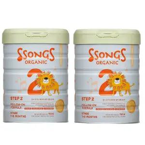 분유 쏭스오가닉 베이비 2단계 750g2캔