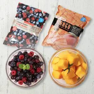 프리미엄 냉동 애플망고 1kg + 트리플베리믹스 1kg (총 2kg)/칠레,페...