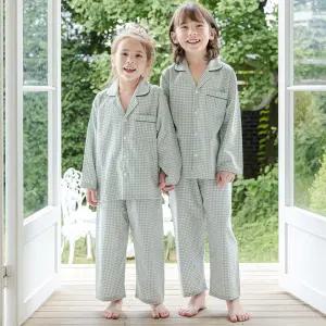 핑코코 4108 민트체크 국산 아동&주니어잠옷 세트