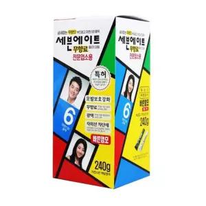 세븐에이트 무향료 칼라 크림 240g 6호 자연스런갈색