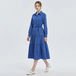 [롯데백화점]포커스 셔츠 핏 티어드 롱 원피스 PBINF6S1OP3101