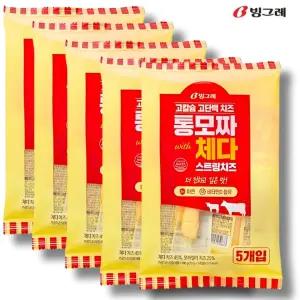 빙그레 통모짜 체다 스트링 치즈 100g (20g 5입) X 5개