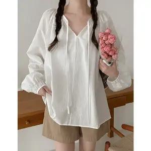 [공구우먼] [09초이스] 사랑스럽게 벌룬 셔링 라운드 블라우스 86298 빅사이즈 여성의류