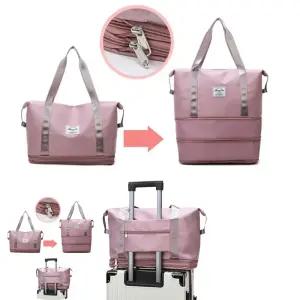 보스턴 3단 확장 캐리어 보조가방 결합백 대형 여행 짐가방