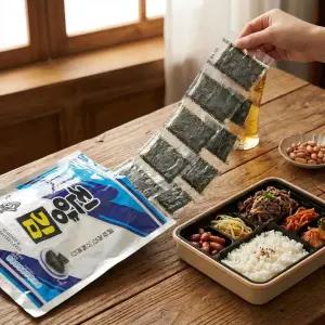 진양 줄줄이 급식용 안주김 80g 미니 도시락김 (1봉 4매 80개입)x20봉