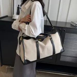 베로나 투톤 캔버스 보스턴백 남녀공용 여행가방 고급 트래블백 스포츠가방 가방