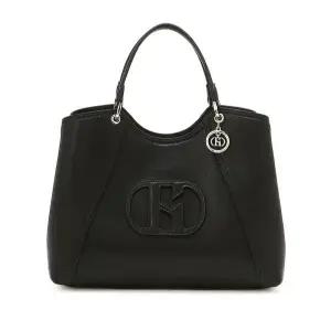 [헤지스](대전신세계)블랙 로고장식 가죽 토트백 HIBA6E501BK