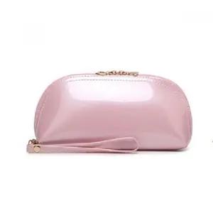 에나멜 고급 하프수납 파우치 화장품 파우치