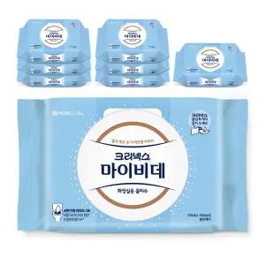 마이비데 크리넥스 클린케어 화장실용 물티슈 캡형 80매 16개