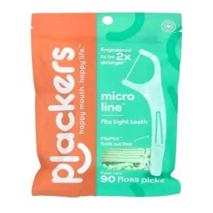 PLACKERS 마이크로 민트 브레스엔스 치실 각 90개