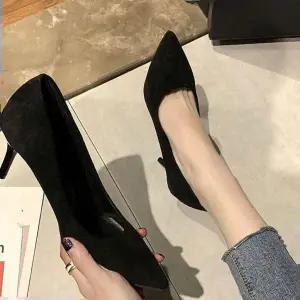 킬힐 여자 블랙 스틸레토 하이힐 정장 면접 구두 5cm 7cm