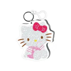 DIY 산리오캐릭터즈 헬로키티 보석십자수 왕 키링 비즈공예 큐빅십자수