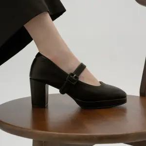 SOVO 피어즈 플랫폼 메리제인 펌프스 7cm
