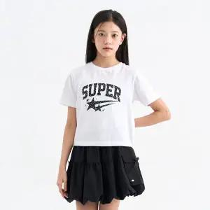 [더데이걸]그래픽 크롭 반팔티 TGRP26302 [모다아울렛 남양주점]_GN