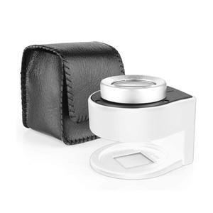 USB 충전식 휴대용 확대경, 60x 광학 유리, 6 LED, 395nm 자외선 조명, 쥬얼리 독서