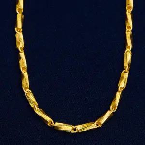 베티블루 24K 순금 대나무 꽈베기 체인 남성 남자 금 목걸이 18.75g (5돈)