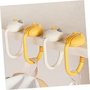 고양이 디자인 휴대용 가방 걸이 후크 테이블 핸드백 거치대 카페 식당 외출 편의