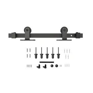 슬라이딩 도어 레일 상부 설치형 이중베어링 저소음 행거 바퀴 세트