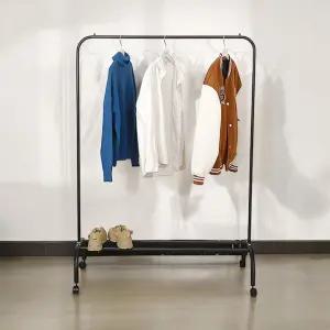 옷걸이 스탠드 스탠드옷걸이 스탠드옷 걸이 베르 철제 이동식 원룸 행거 2단