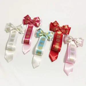 [알티피아]금박 무늬 전통 댕기 자동 머리핀 헤어 액세서리