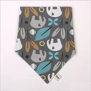 국내제작 순면 스카프빕 코끼리 오가닉면 턱받이 코튼