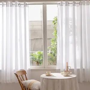 쉬폰 속커튼 고밀도 핀형차르르 안방 쉬폰 커튼 차광 작은 주방