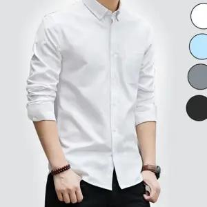 긴 팔 남방 베이직 캐주얼 직장인 남성 옥스포드 셔츠 데일리 가을 코튼
