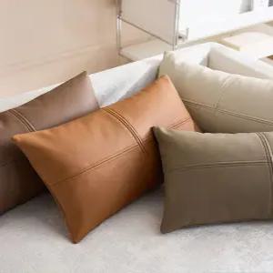 소파가죽쿠션 직사각 베개 솜포함 틈새 플레이팅 인테리어 카페 팔받침 소파팔쿠션 쇼파