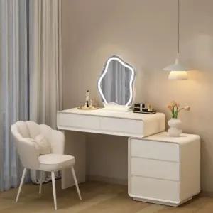 기억자화장대 수납장 침실 안방 메이크업 테이블