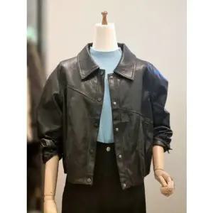 [갤러리아] ab.f.z 카라넥 오버핏 인조레더 가죽자켓 점퍼 ACA5HL09G