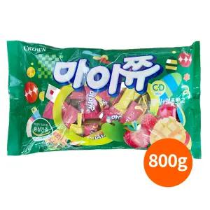 마이쮸 혼합 딸기애플망고 800g /약190개입/대용량/딸기맛/애플망고맛/캐러멜/유치원간식/과일향젤리/개별포장/학교