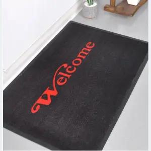 식당 업소용 출입구 발판 웰컴 글씨 카펫트 현관매트60x90 pvc 로비깔개 흙털이