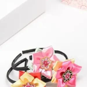 큐빅무궁화배씨머리띠한복머리띠 아기자기샵 배씨 큐빅