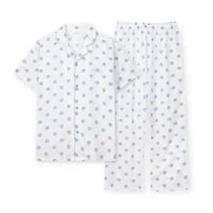 남성 H025 애머리스 반소매+9부팬츠 파자마 세트 OR26MMBHH025