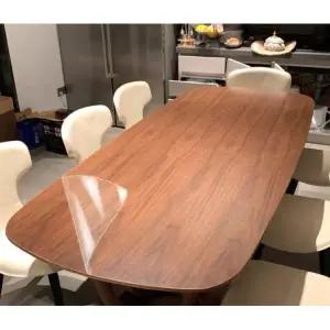 프리미엄 테이블보호필름 유리대용 투명 깔개 무광 실사용 수지필름 가정용 원목 전용 크리스탈