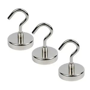 에버위드 초강력 네오디움 고리자석 걸이 후크 마그넷 36mm 5개