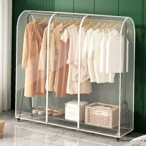 행거커버 행거덮개 투명 덮개 가림막 소형/중형 가리개 옷가리개 (싸더라)