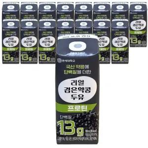 연세두유 리얼검은약콩 두유 프로틴 190ml, 16개