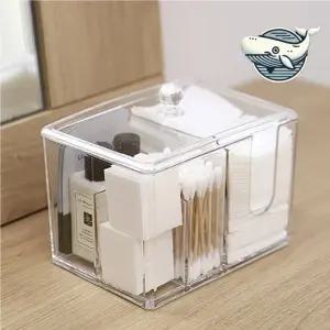 아크릴 수납 정리함 화장솜 디스펜서 통 화장솜케이스 화장솜보관함
