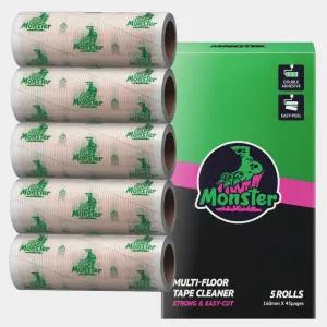 몬스터 초강력 이지컷팅 마루용 테이프 클리너 돌돌이 리필용 160mmX7.6m 5개