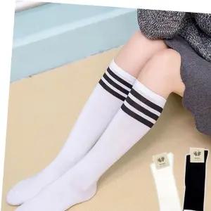 아동가을양말 세줄 라인 포인트 스트라이프 국내산 아동 니삭스