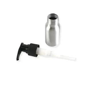 여행용 휴대용 화장품 소분 알루미늄 펌프 공병 용기 50ml 실버