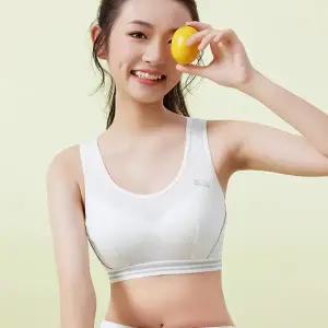 여아 스포츠브라 탑 내장 매쉬 아동 주니어 스포츠브라 탑 무선 이너웨어 웨어 런닝