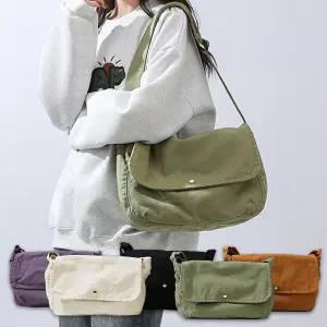 캔버스 여성 크로스 백 숄더 대 학생 가방 ibw9+8mcK