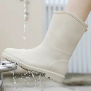 디자인 여성 레인 깔끔한 방수 33 롱 장화 첼시부츠 캐주얼 부츠